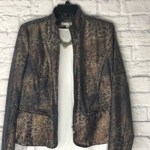 Erin Metallic Silver and Gold Accent Jacket
